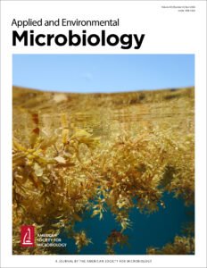 Applied and Environmental Microbiology April cover with Sargassum